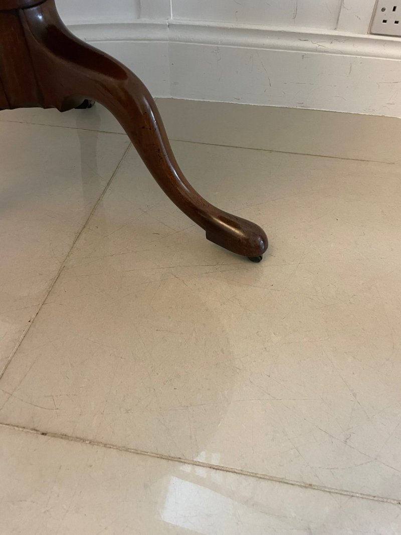 Antique George III Quality Mahogany 3 Tier Circular Dumb Waiter - Image 7